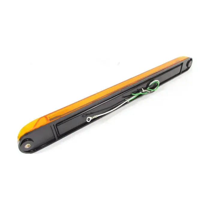 11 Led Light Bar Inner Chrome Reflector - Colored - Amber |