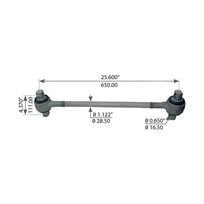 Fortpro Torque Rod with Bushing Compatible with Peterbilt