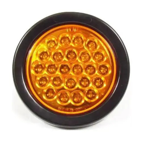 4 Round 24 Led Sealed 12 Volts - Colored - Amber | F235163 -