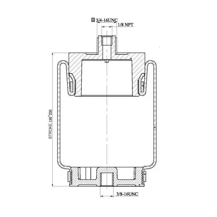 Air Cab Spring - 1S5-157 Sleeve Style Air Bag - Suspension