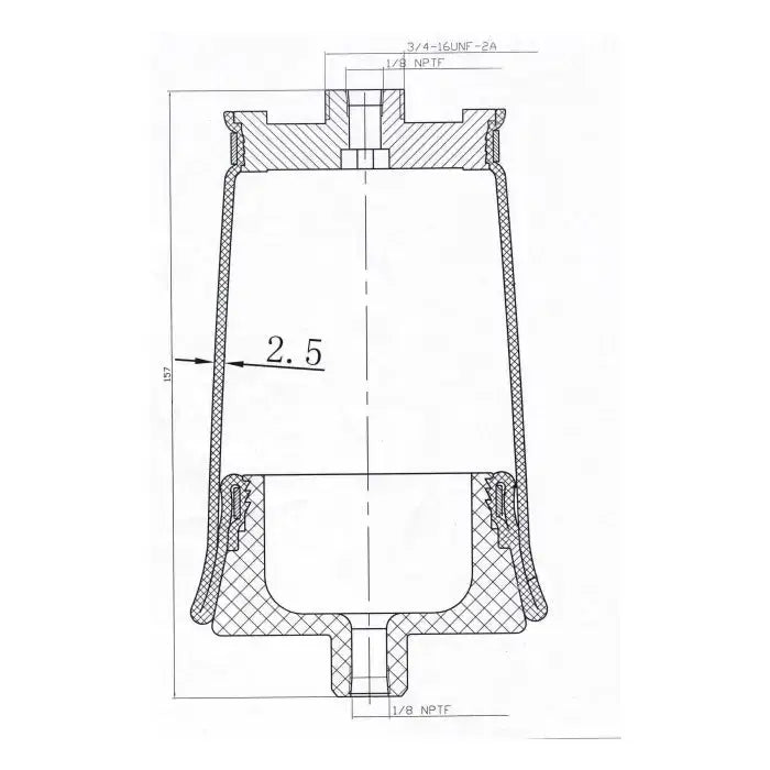 Air Spring Sleeve Style - 7007 Air Bag - Suspension