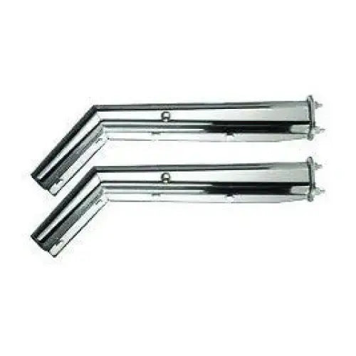 Fortpro 30 Chrome Angled Spring Loaded Mud Flap Hanger Pair