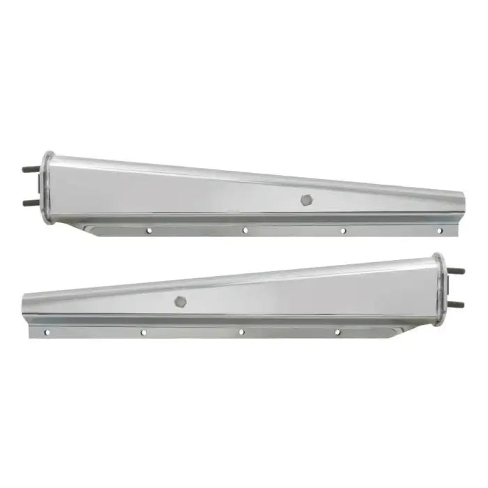 Fortpro 30 Chrome Spring Loaded Mud Flap Hanger Pair - 2.5