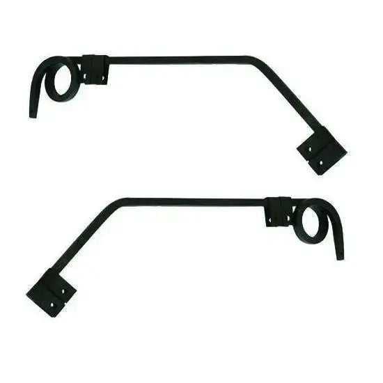 Fortpro Black Angled Spring Steel Mud Flap Hanger - 1 Coil