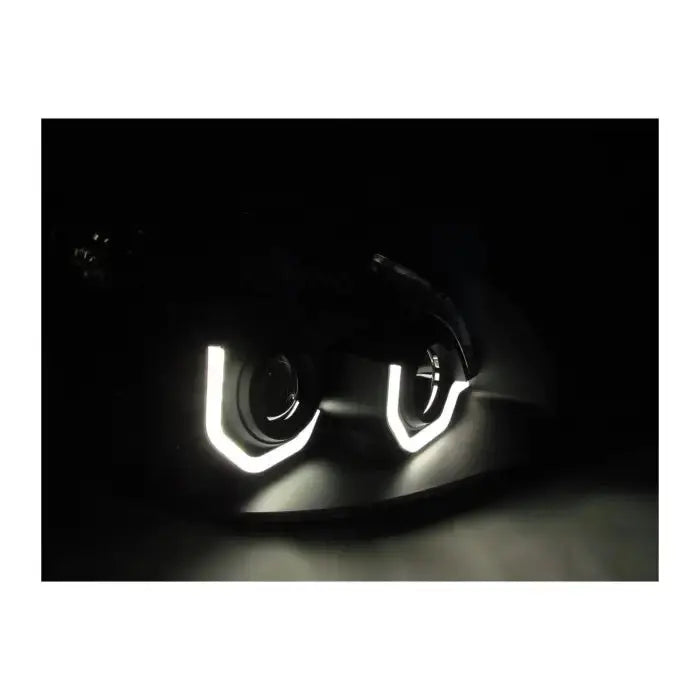 Fortpro Black Housing Headlight For Freightliner Cascadia -