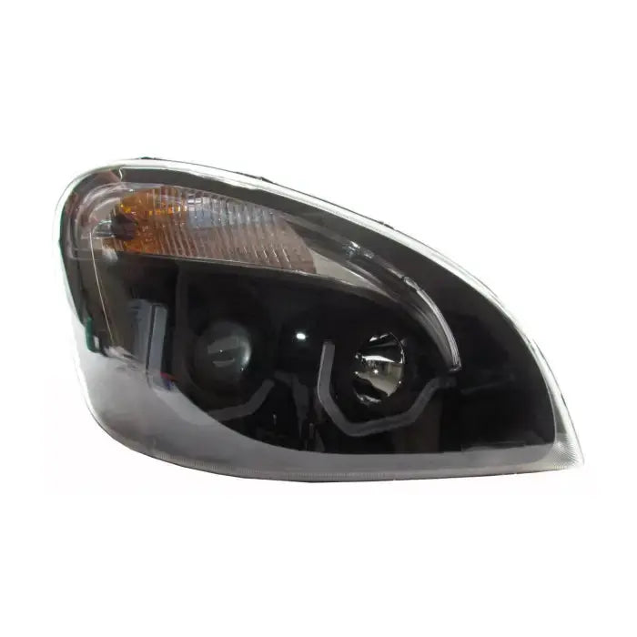 Fortpro Black Housing Headlight For Freightliner Cascadia -