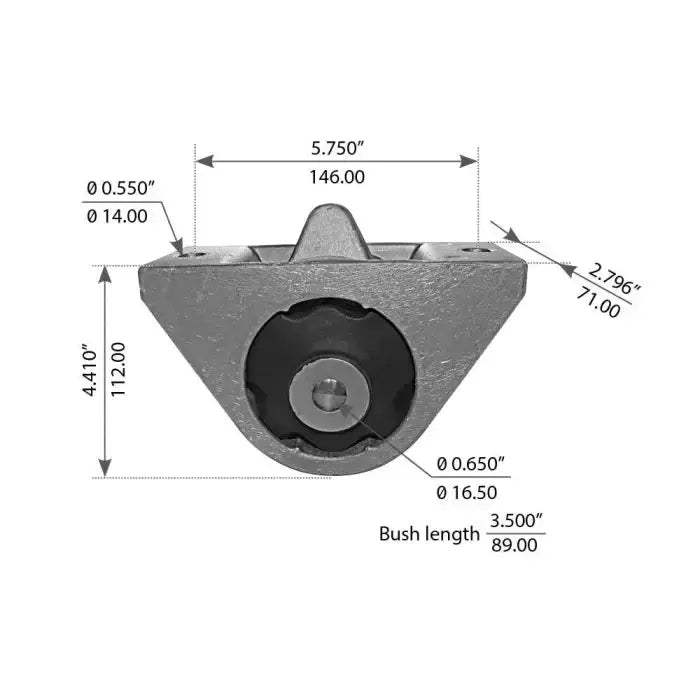 Fortpro Cabin Mount Compatible with Freightliner Century