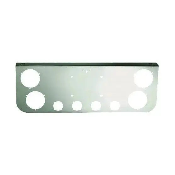 Fortpro Chrome Rear Center Panel With Four 4 & Four 2 Light