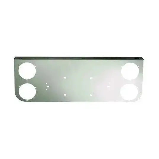 Fortpro Chrome Rear Center Panel With Four 4 Light Round