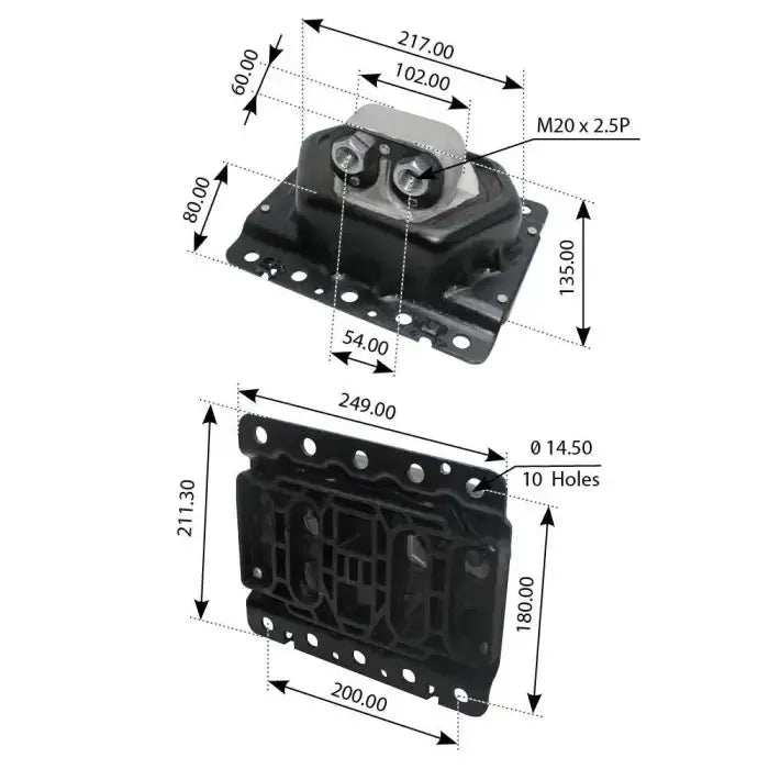 Fortpro Engine Mount Compatible with Volvo Mack & Renault