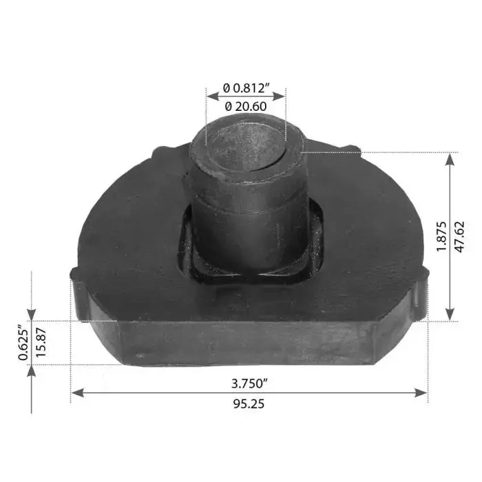 Fortpro Lower Engine Mount Compatible with Freightliner