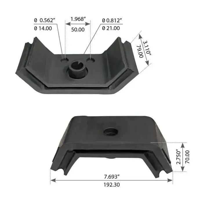 Fortpro Rear Motor Mount Compatible with Kenworth T600 T800