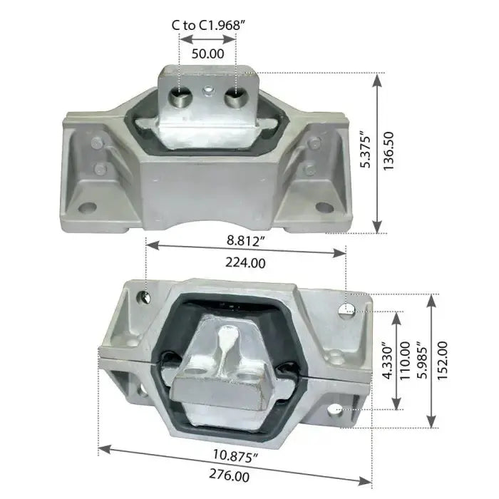 Fortpro Rear Motor Mount Compatible with Mack CH CV CL CX