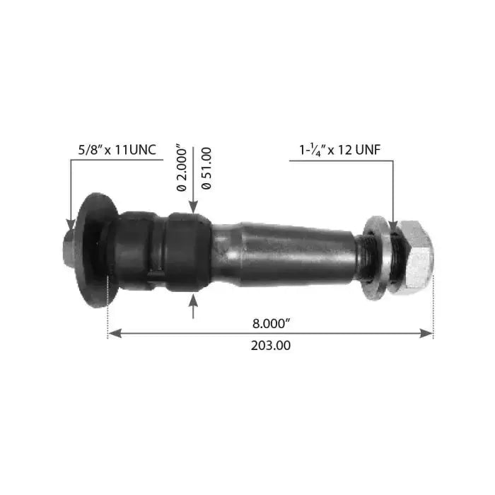 Fortpro Rear Torque Rod Bush Replacement for Hendrickson
