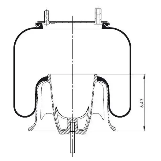 Fortpro Reversible Air Spring Replacement for Freightliner
