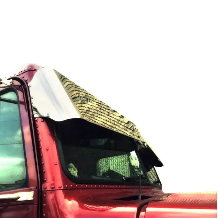 Freightliner Classic Visor Bowtie 13” To 8.5” SS Plain -