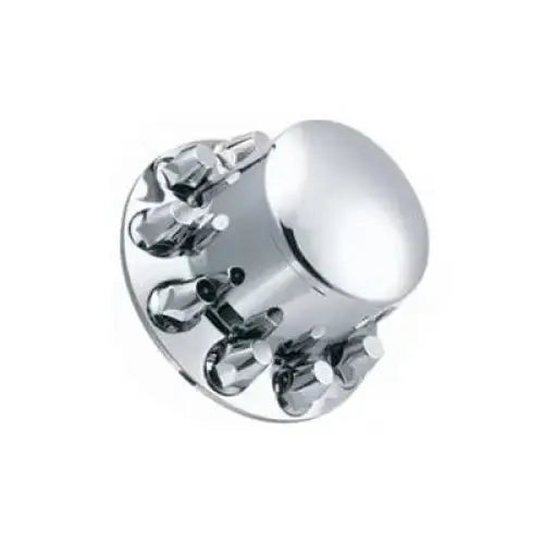 Fortpro Semi Truck Chrome Axle Wheel Cover Combo Kit w/ 33mm