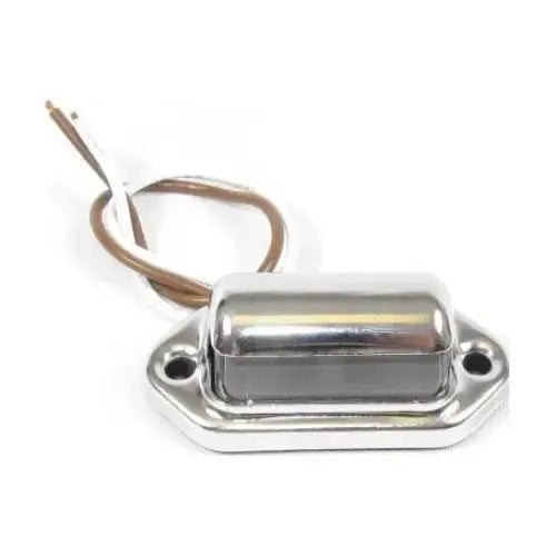Led Chrome License Plate Light 4 Led Multi-Voltage 12V-24V -