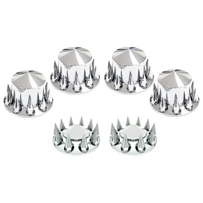Fortpro Semi Truck Chrome Rear Axle Wheel Cone Style Cover
