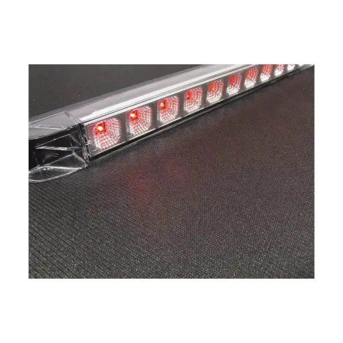 11 Led Light Bar Inner Chrome Reflector - Clear - Red |