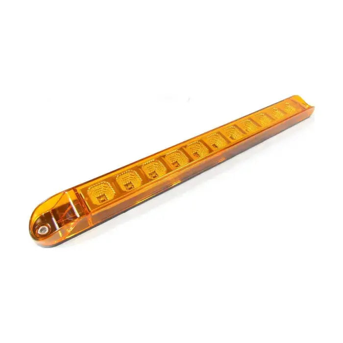 11 Led Light Bar Inner Chrome Reflector - Colored - Amber |