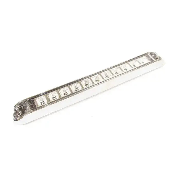 11 Led Light Bar With Chrome Bezel - Clear - Amber | F235253