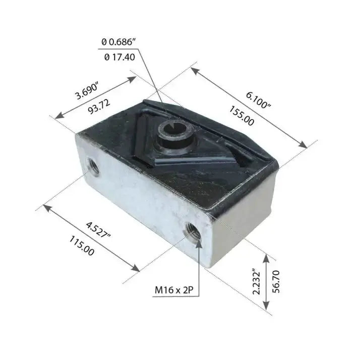 Fortpro Front Cabin Isolator Compatible with Kenworth T800