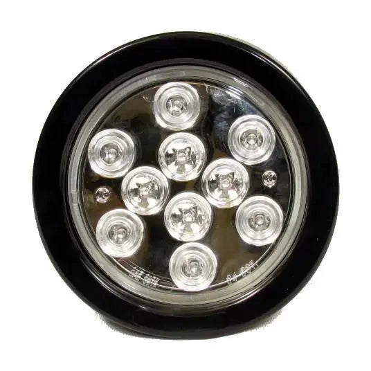 4 Round 10 Led lights - Clear - Red | F235156 - Lightning