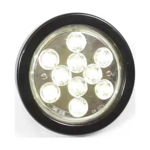 4 Round 10 Led lights - Clear - White | F235170 - Lightning