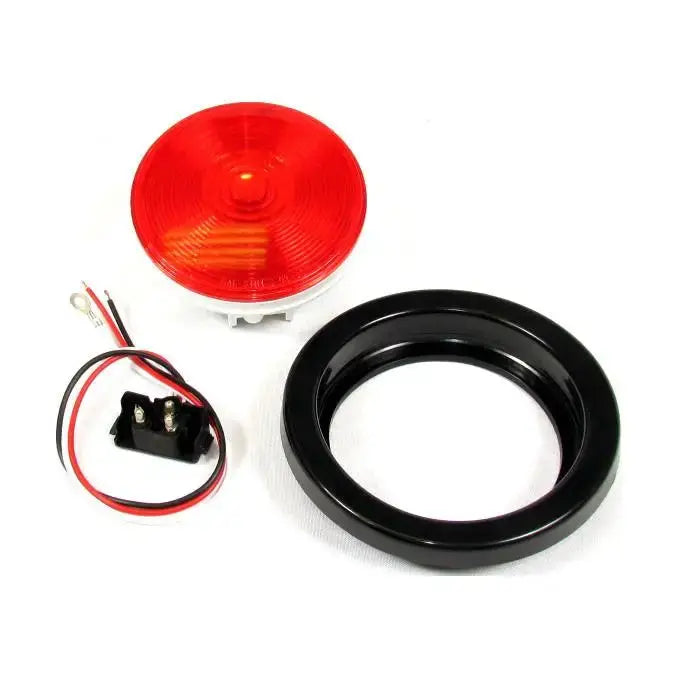 4 Round Incandescent Light 12V Kit - Red | F235105 -