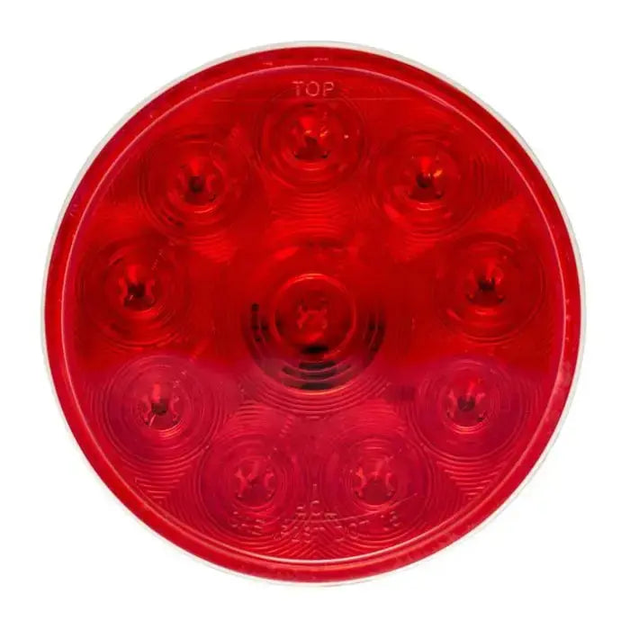 4” Round Red Light - 10 LED - Lightning