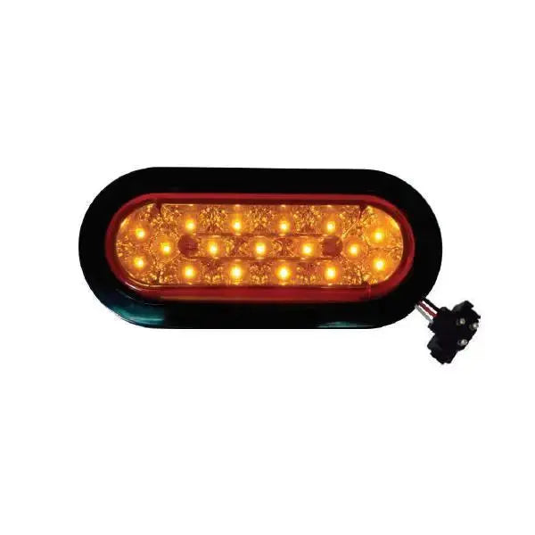 6 Oval Marker Light 17 LED Kit - Amber - Colored | F235527 -