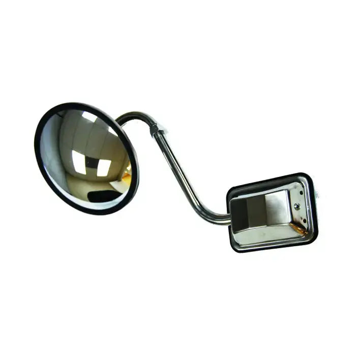 8 1/2 Semi Bubble Convex Mirror with Stainless Steel Pod