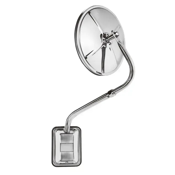 Fortpro 8 1/2 Semi Bubble Convex Mirror with Stainless Steel