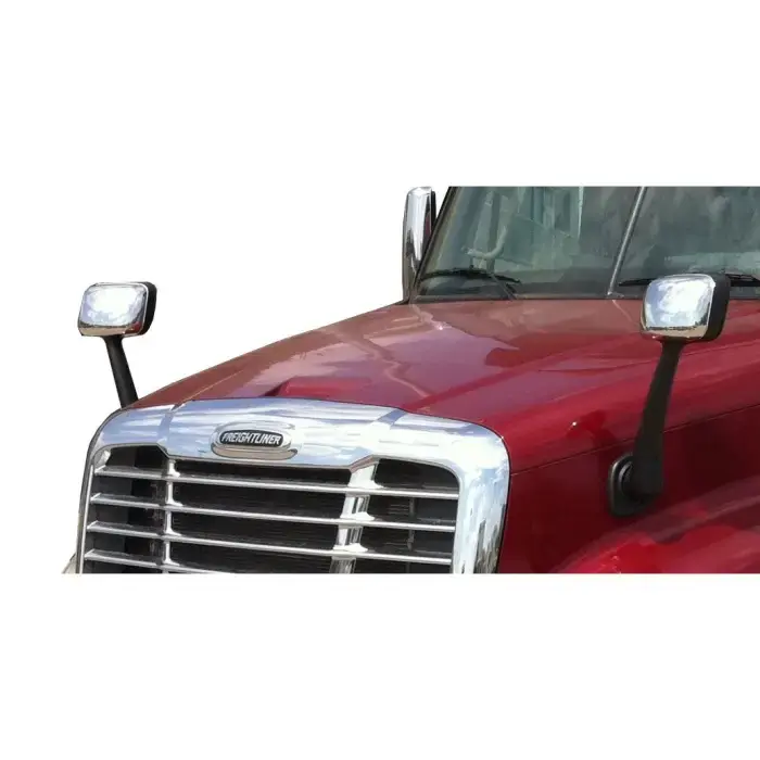 Fortpro Chrome Hood Mirror Replacement for Freightliner