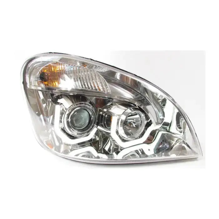 Fortpro Chrome Housing Headlight For Freightliner Cascadia -