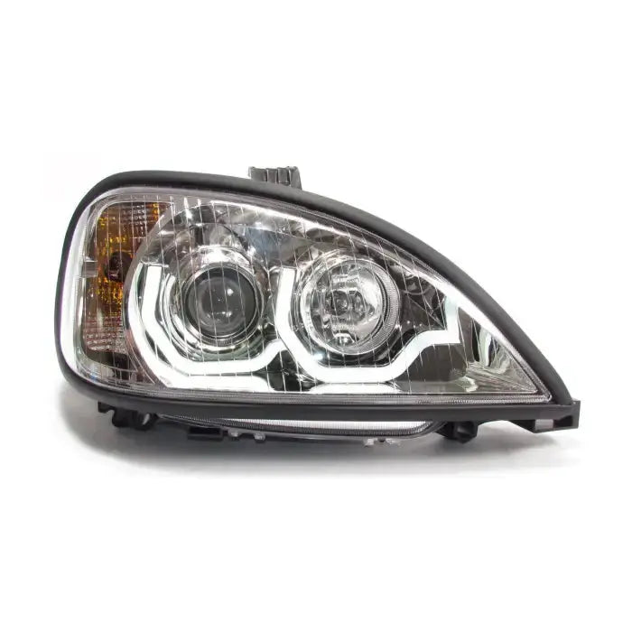 Fortpro Chrome Housing Projector Headlight with LED Light