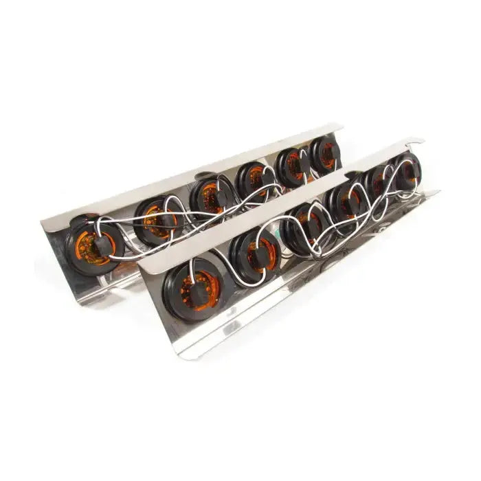 Fortpro Stainless Steel LED Sealed Marker Light Bar with 6