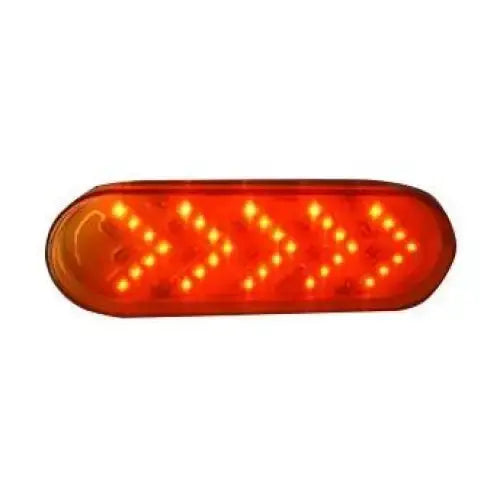 Oval Light - 35 LED Sequential Arrow - Amber | F235293 -
