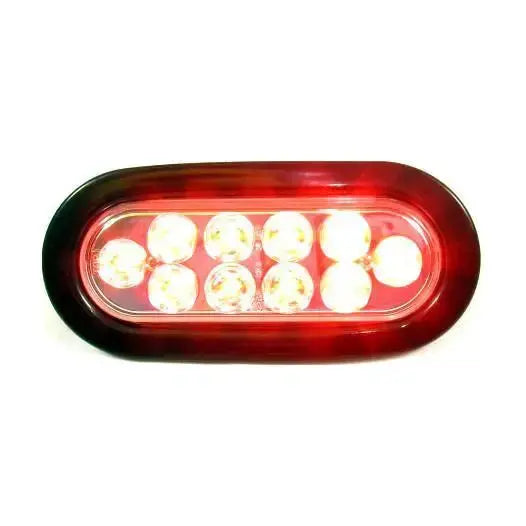 Oval Marker Light 10 Led Kit - Clear - Red | F235186 -