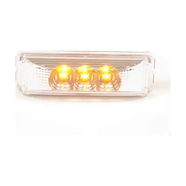 Rectangular Side Marker Light 3 Led - Clear - Amber |