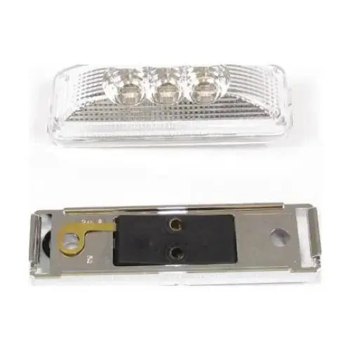 Rectangular Side Marker Light 3 Led - Clear - Red | F235255