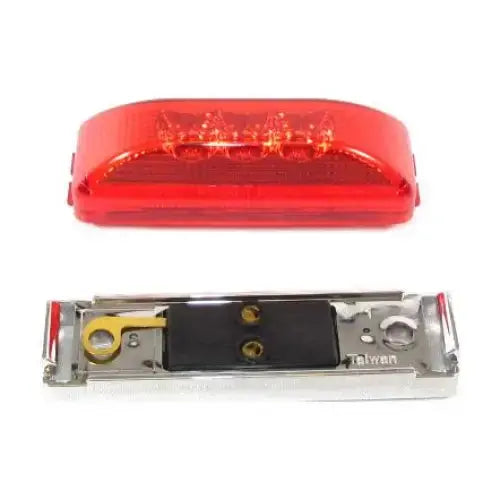 Rectangular Side Marker Light 3 Led - Colored - Red |
