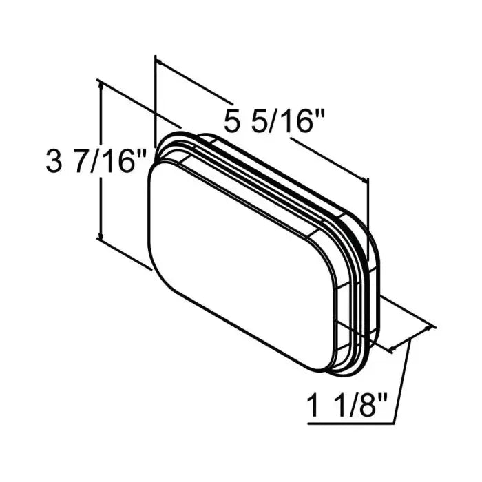 Rectangular Stop/Tail/Turn 24 Led Light Sealed Kit - Clear -