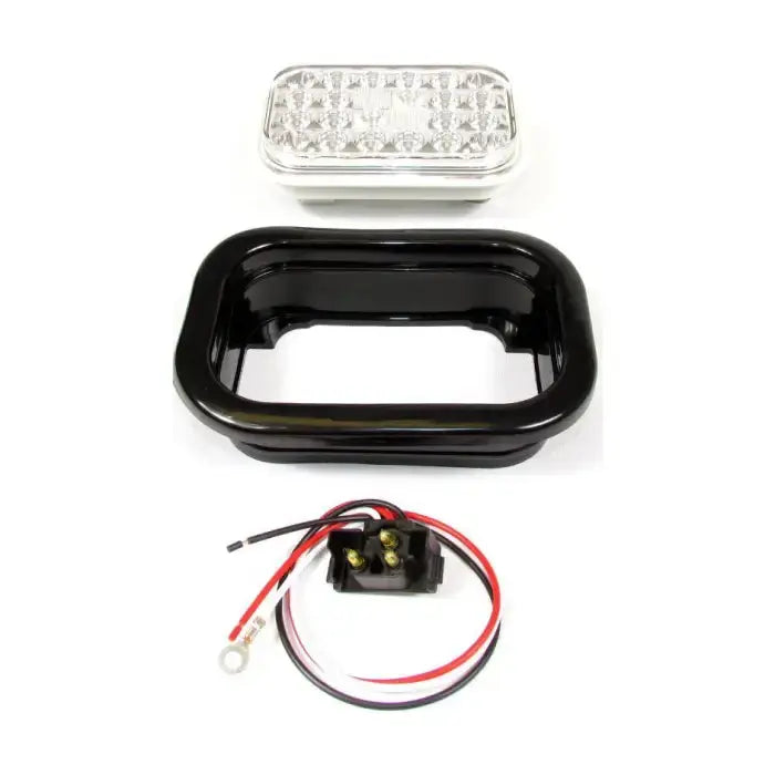 Rectangular Stop/Tail/Turn 24 Led Light Sealed Kit - Clear -