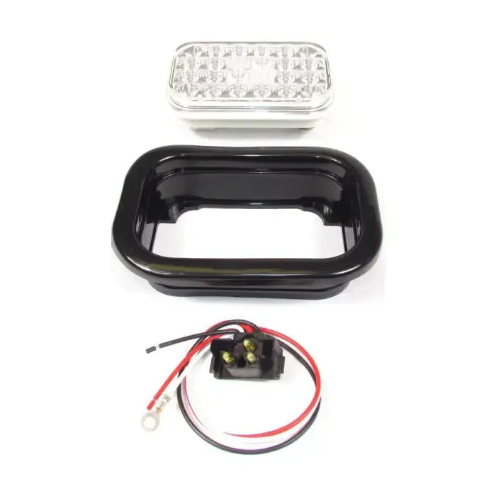 Rectangular Stop/Tail/Turn 24 Led Light Sealed Kit - Clear -